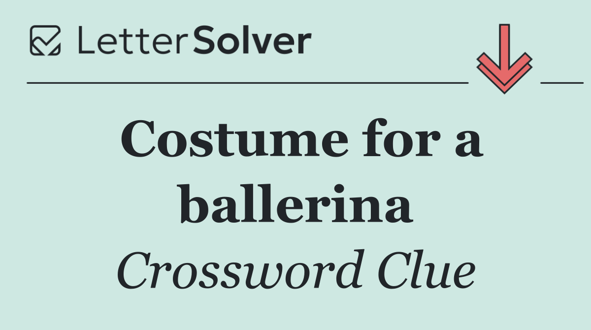 Costume for a ballerina