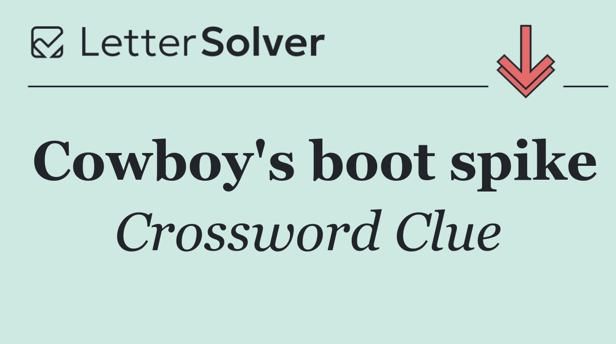 Cowboy's boot spike