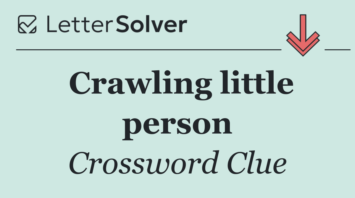 Crawling little person