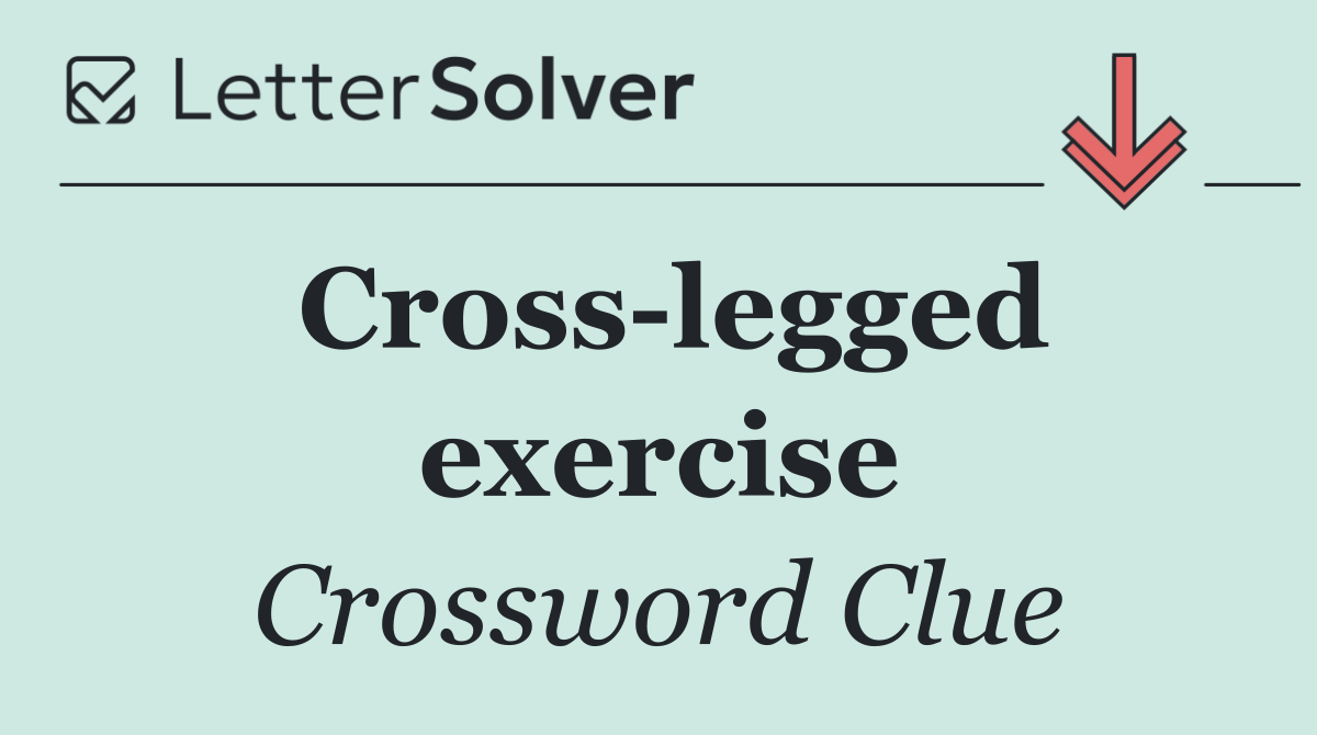 Cross legged exercise