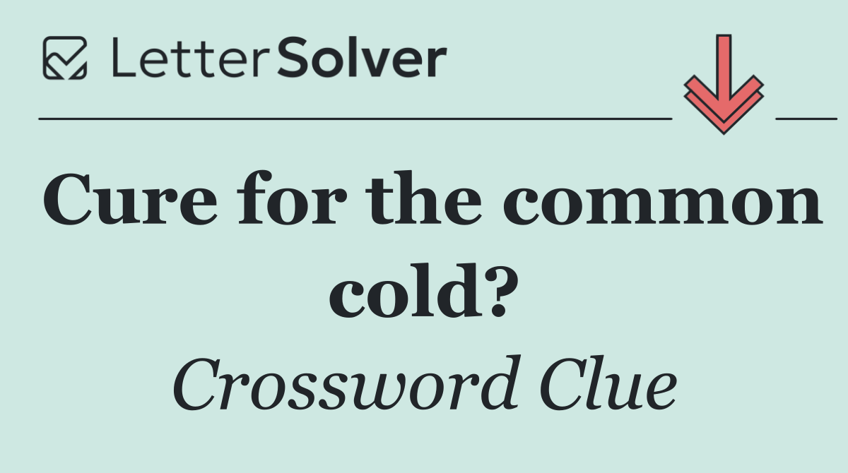 Cure for the common cold?