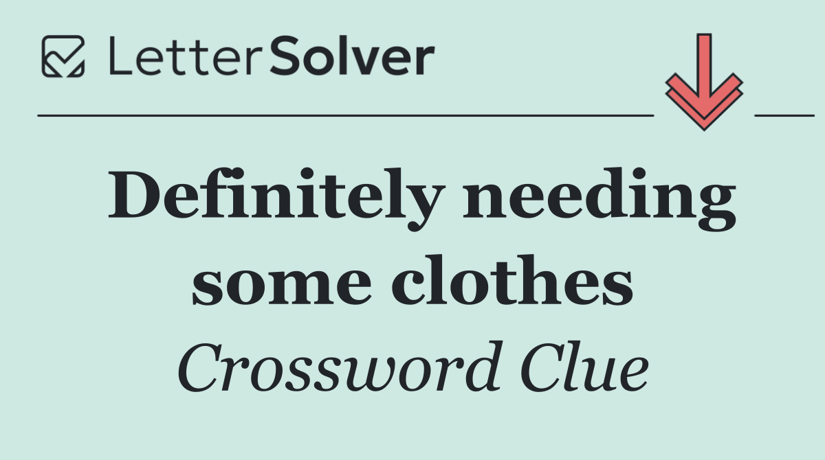 Definitely needing some clothes