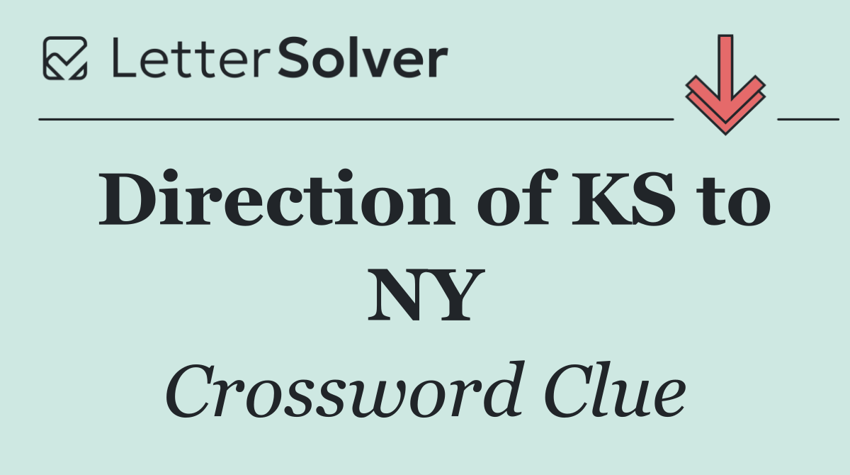 Direction of KS to NY