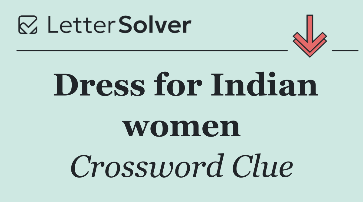 Dress for Indian women