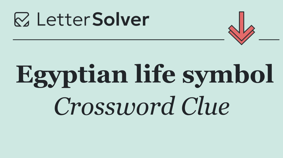 Egyptian life symbol