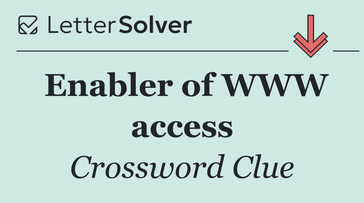 Enabler of WWW access