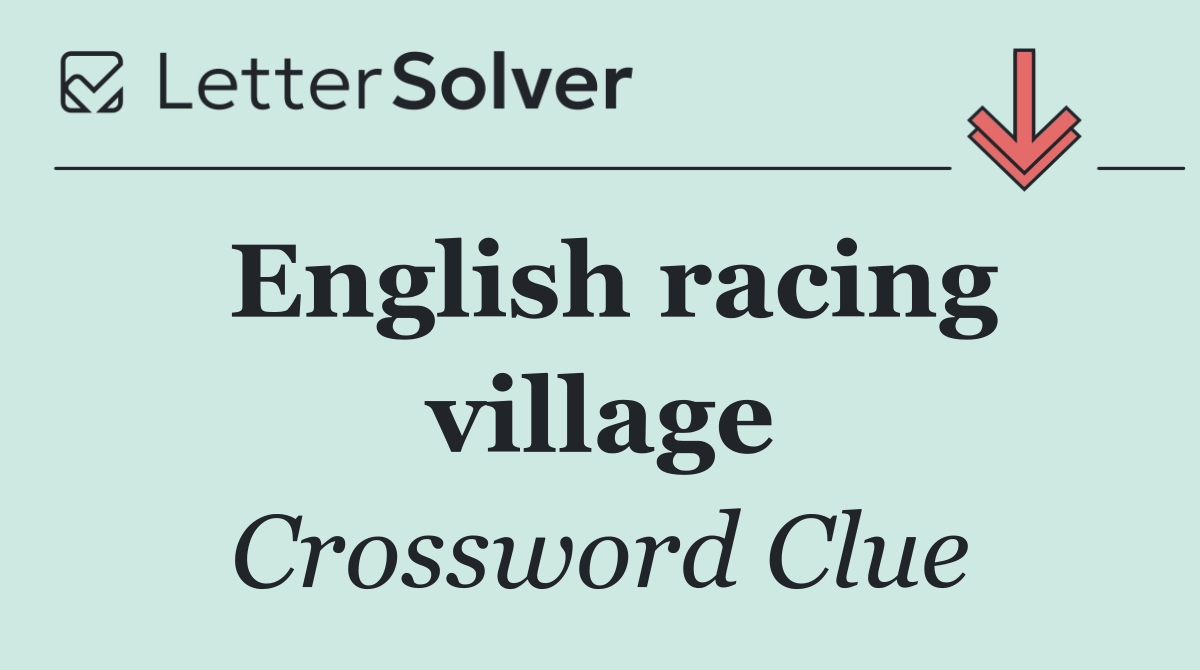 English racing village