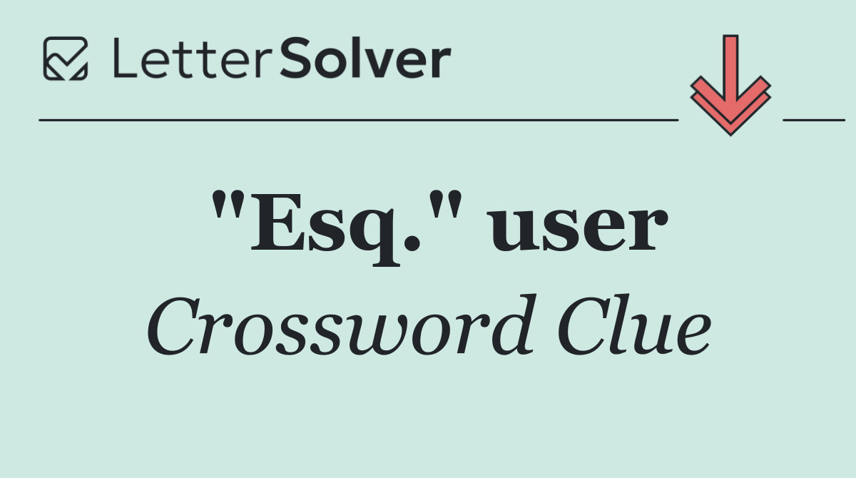 "Esq." user
