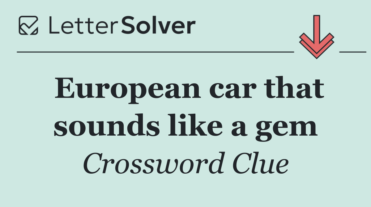European car that sounds like a gem