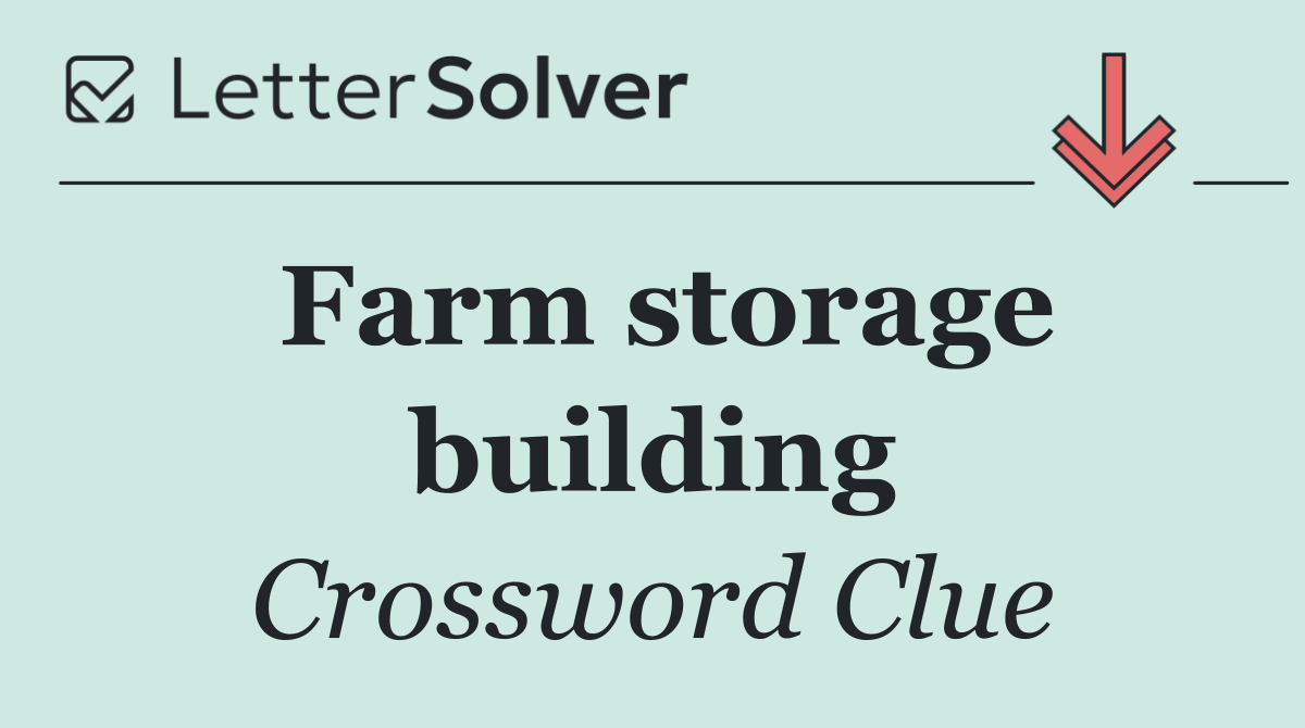 Farm storage building
