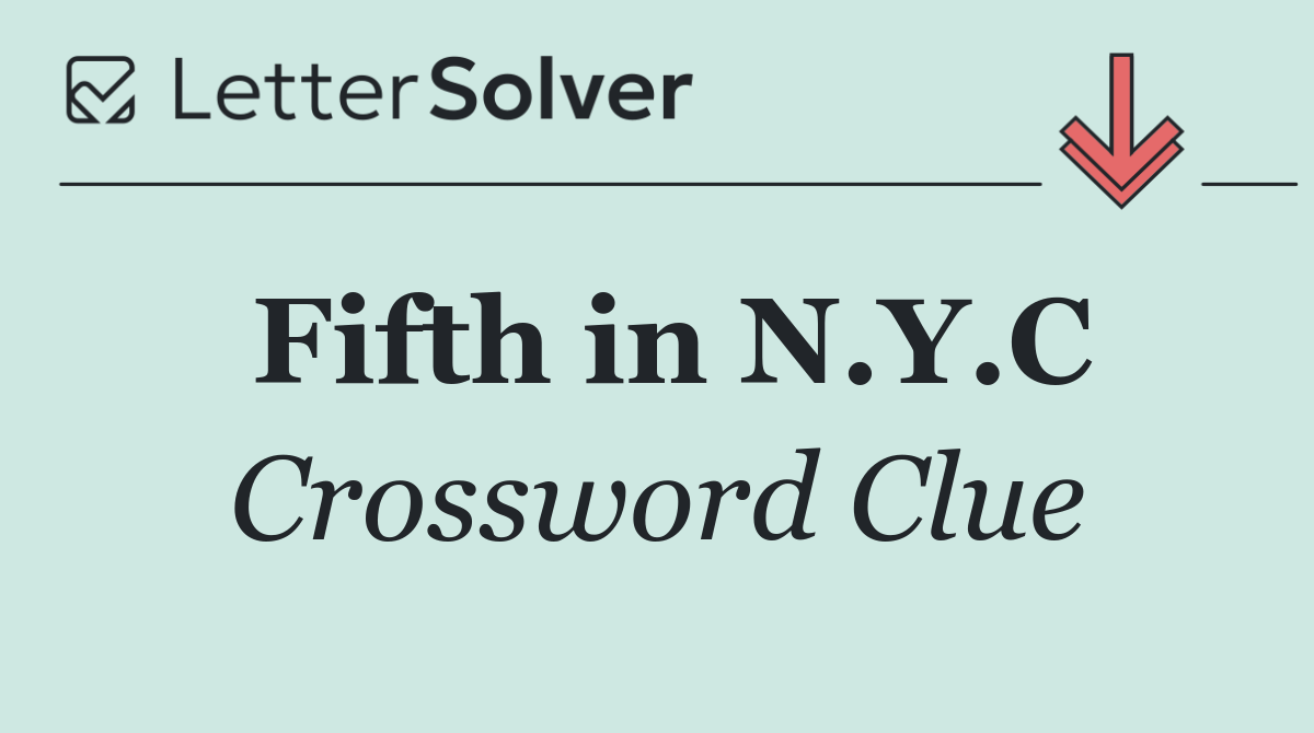 Fifth in N.Y.C