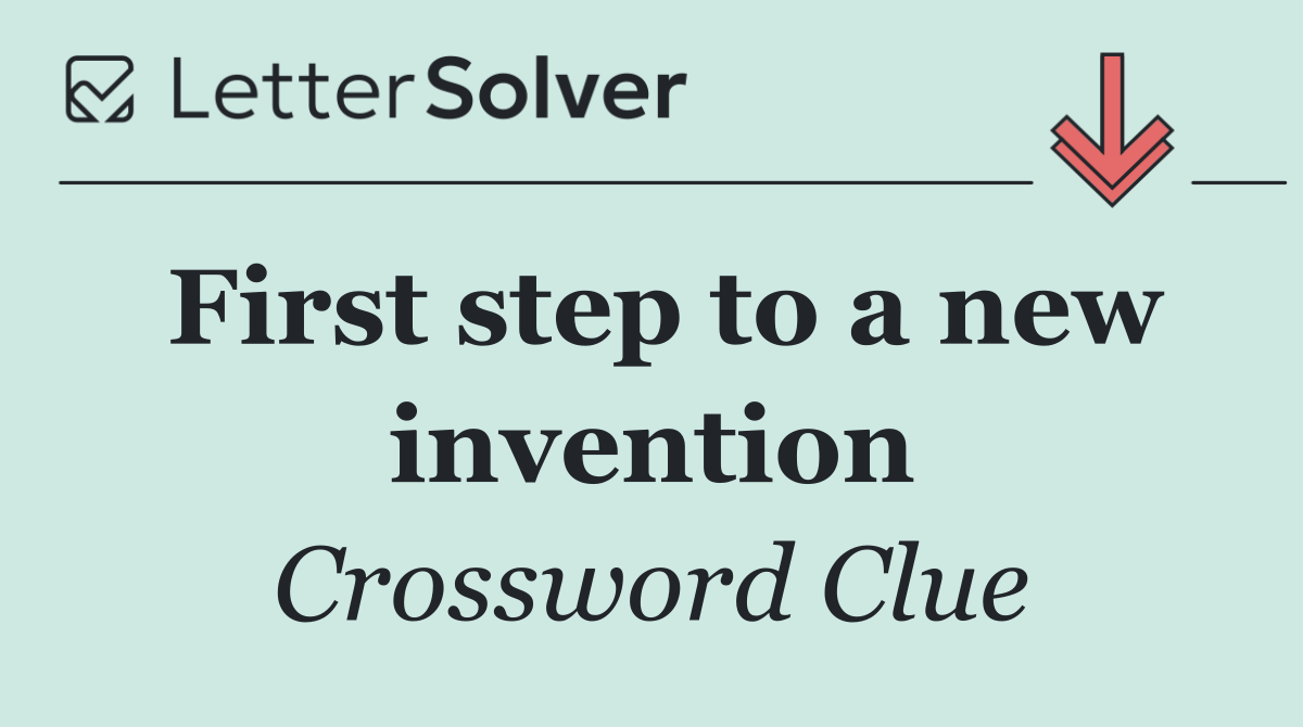 First step to a new invention