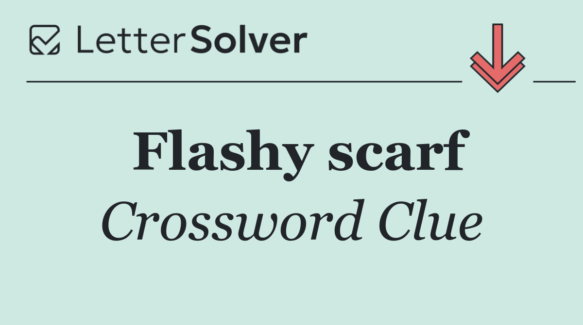 Flashy scarf