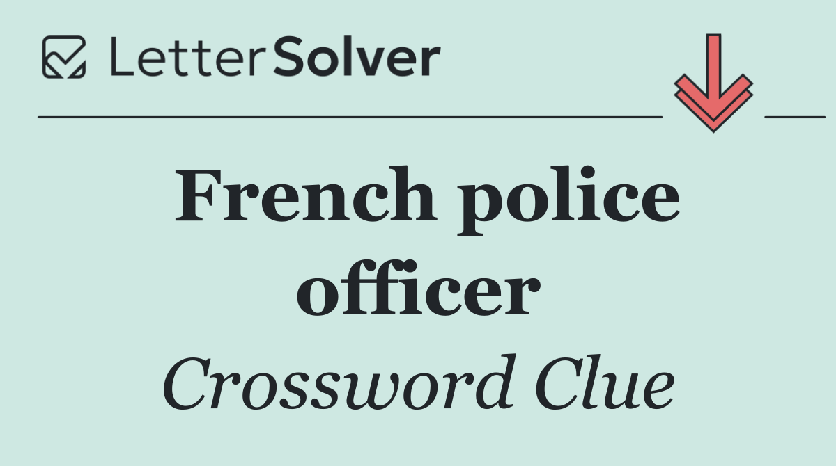 French police officer