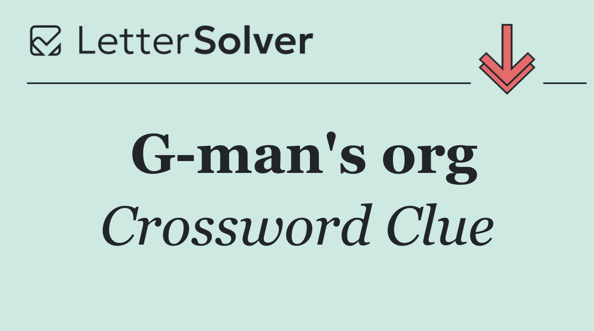 G man's org