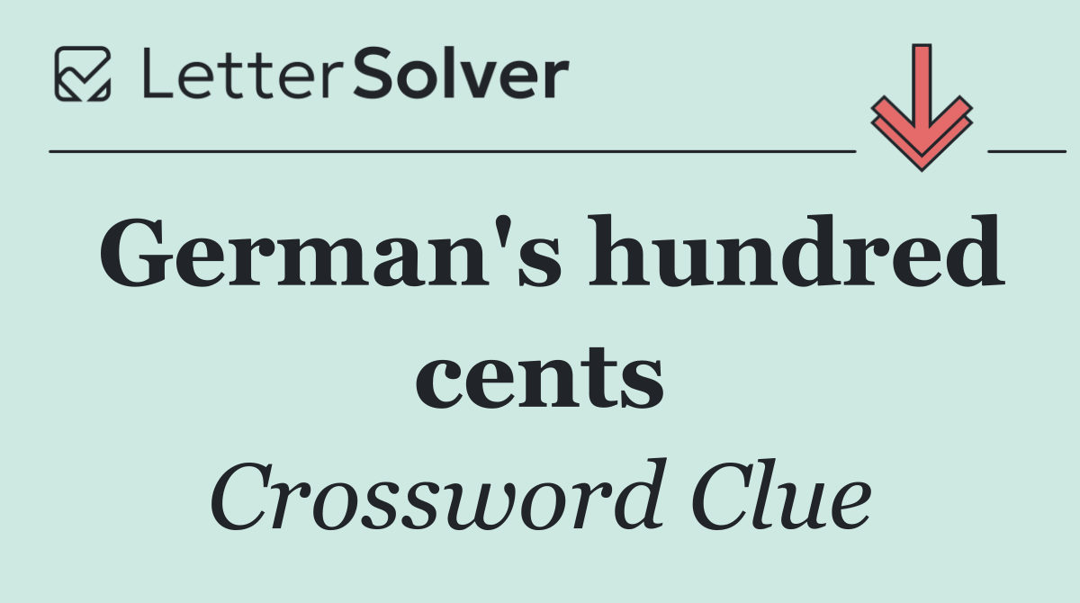 German's hundred cents