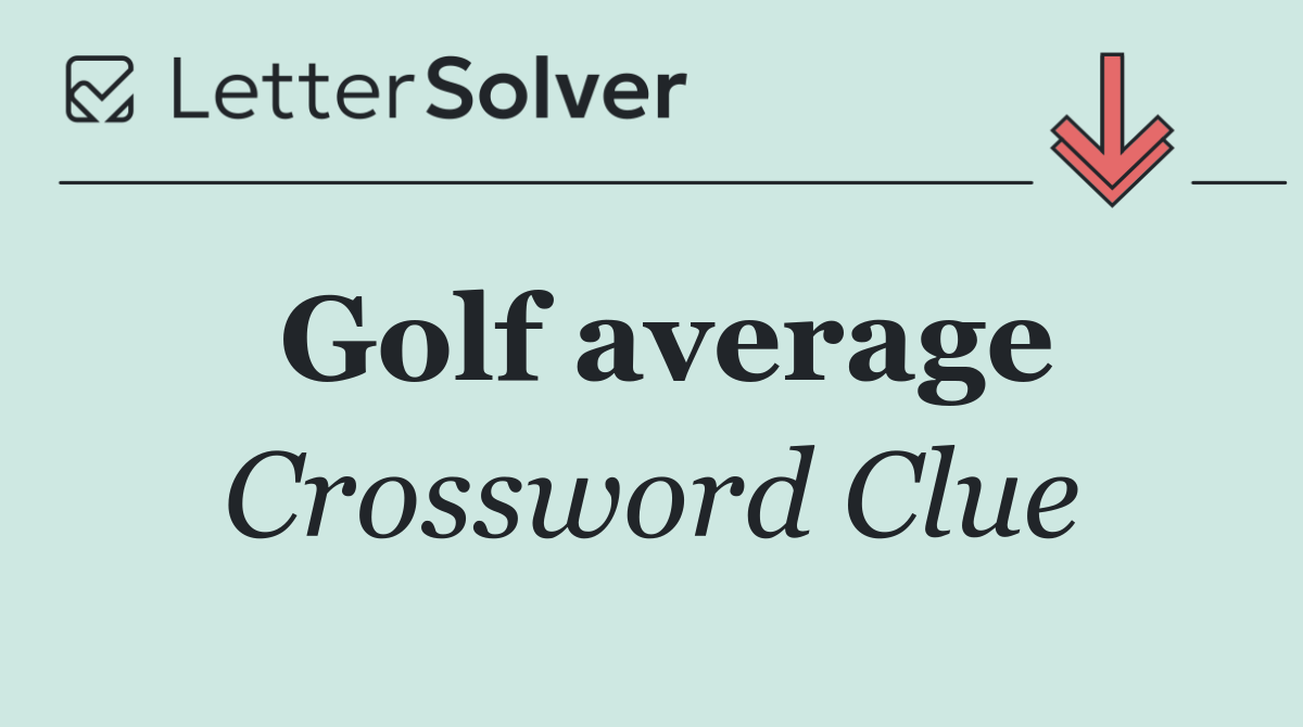 Golf average