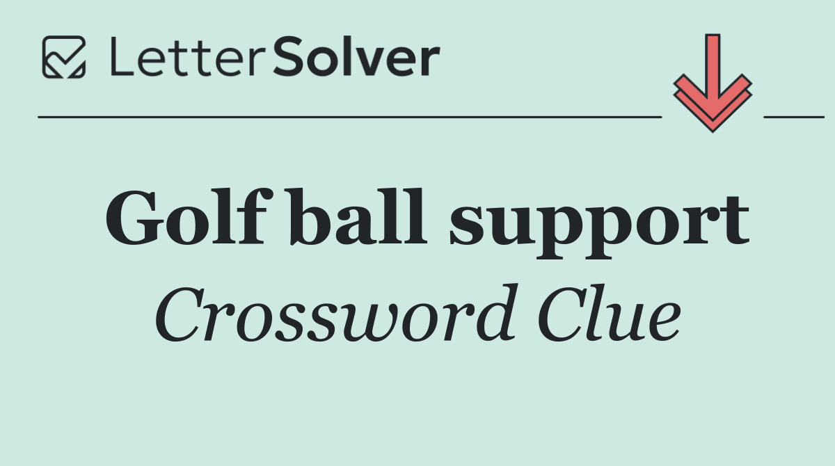 Golf ball support