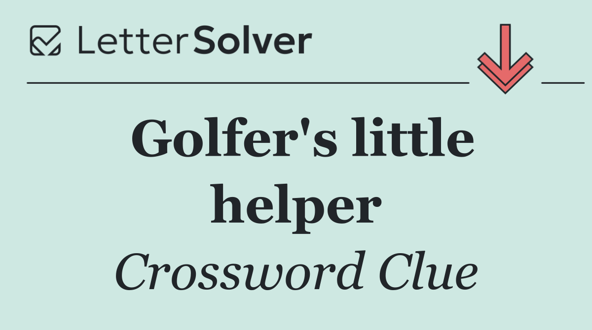 Golfer's little helper