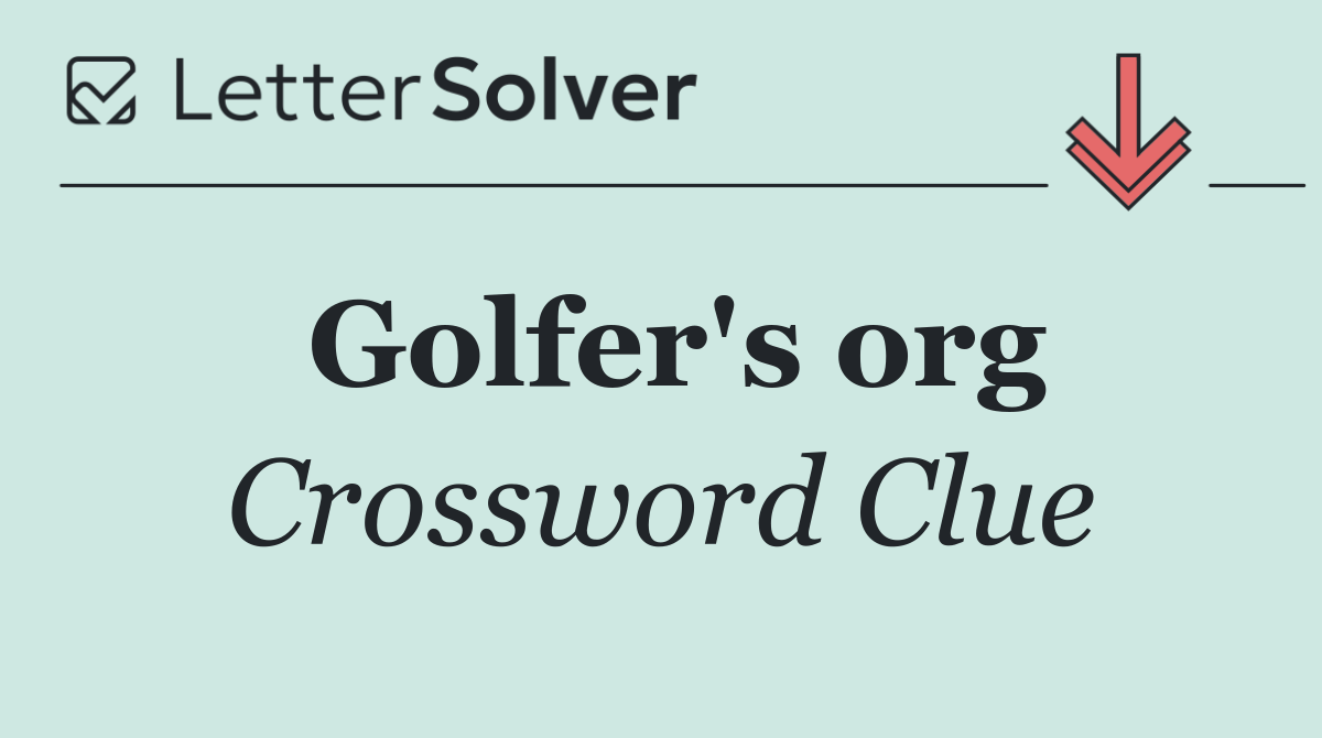 Golfer's org