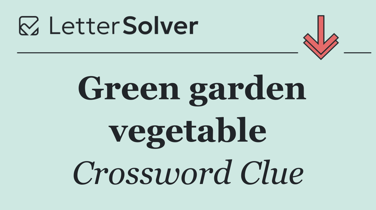 Green garden vegetable