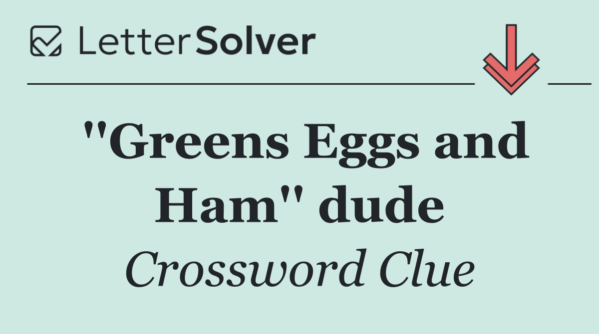 ''Greens Eggs and Ham'' dude