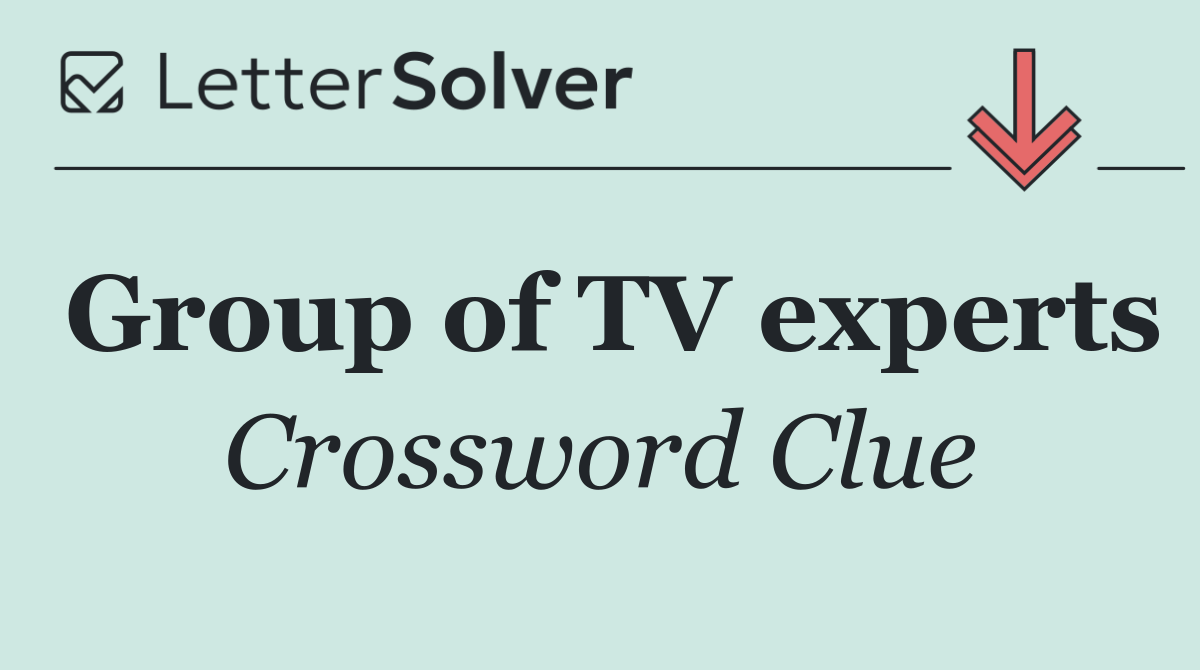 Group of TV experts