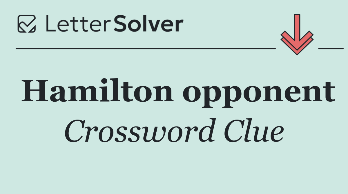 Hamilton opponent