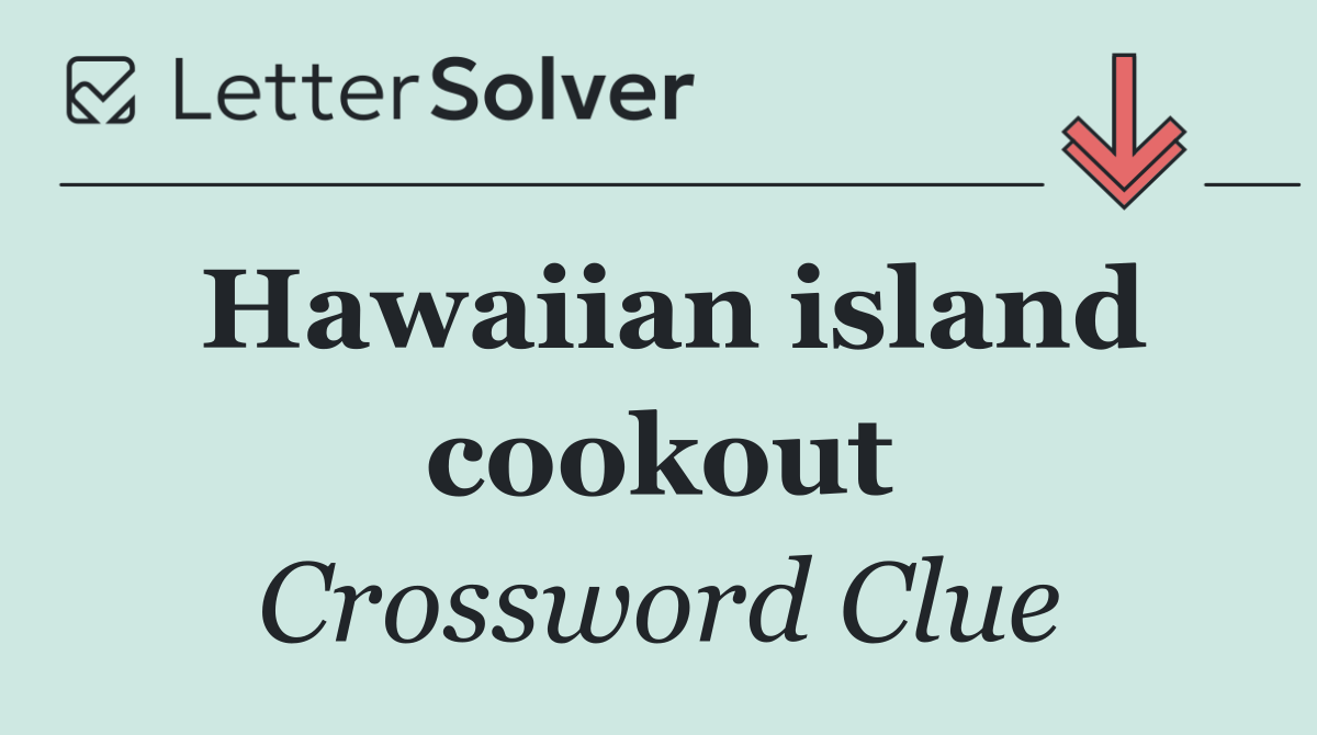 Hawaiian island cookout