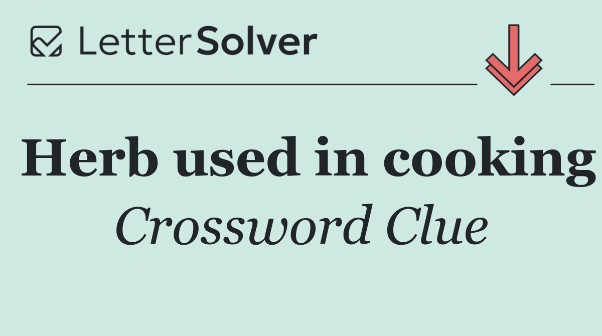 Herb used in cooking