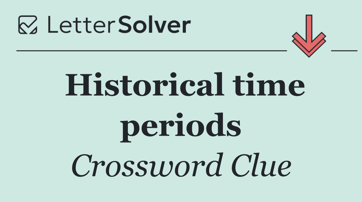 Historical time periods
