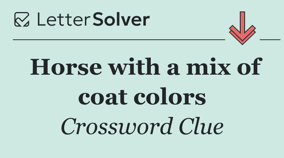 Horse with a mix of coat colors