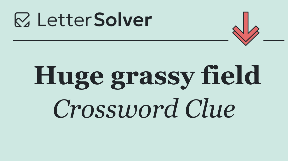 Huge grassy field