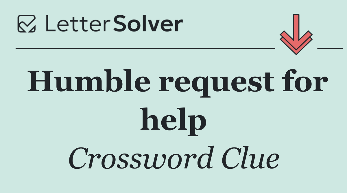 Humble request for help