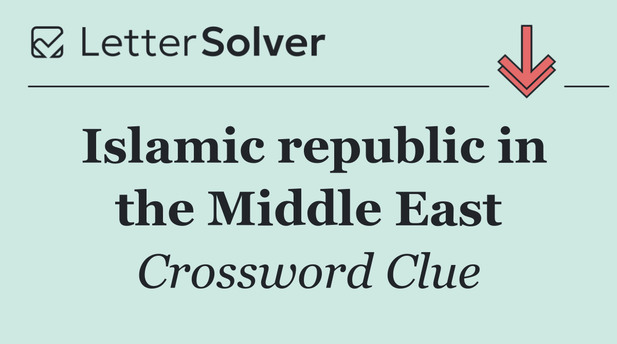Islamic republic in the Middle East