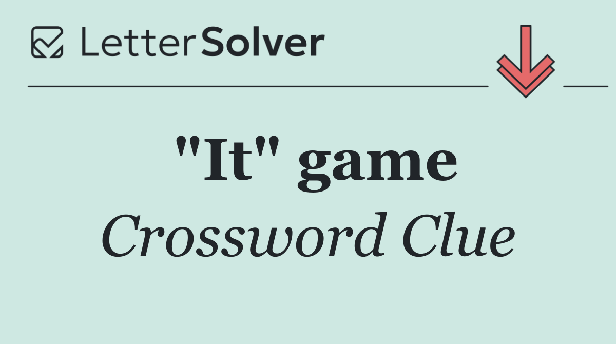 "It" game