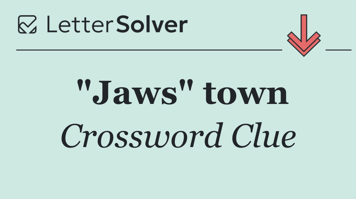 "Jaws" town