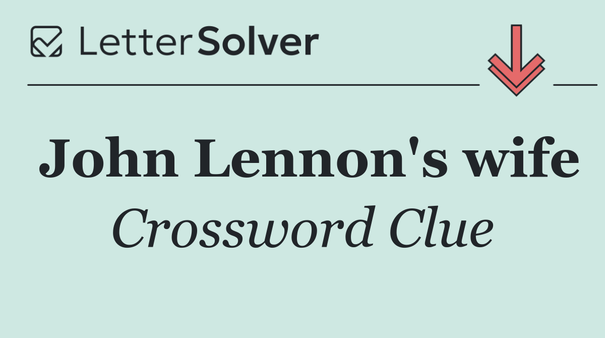 John Lennon's wife