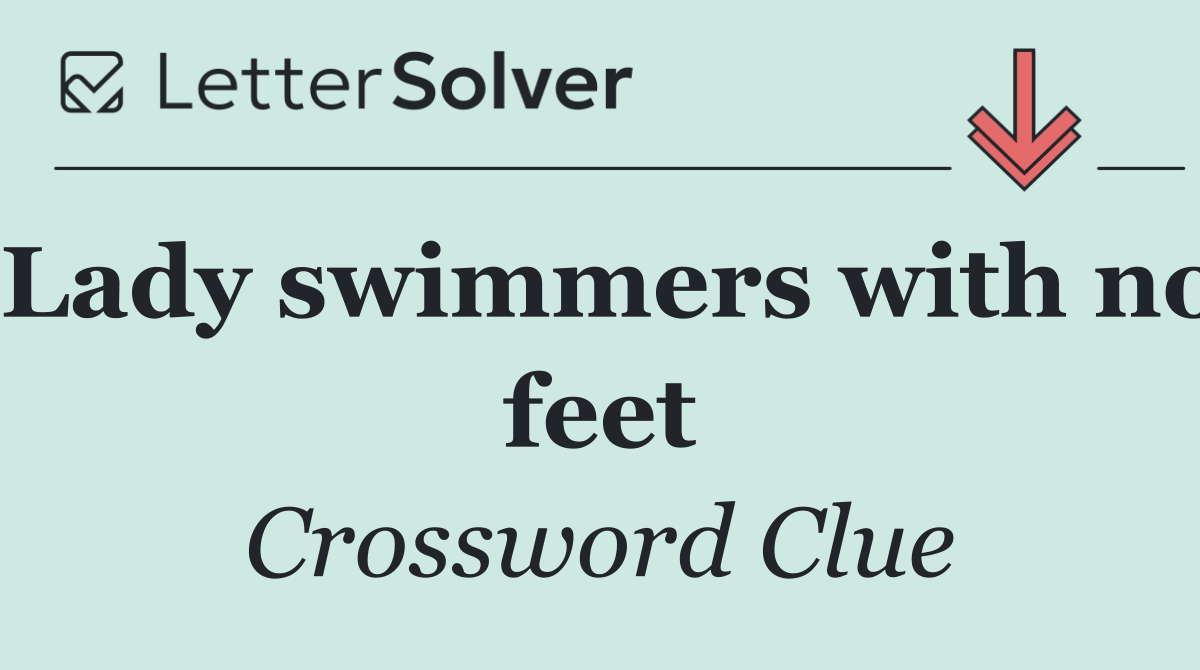 Lady swimmers with no feet