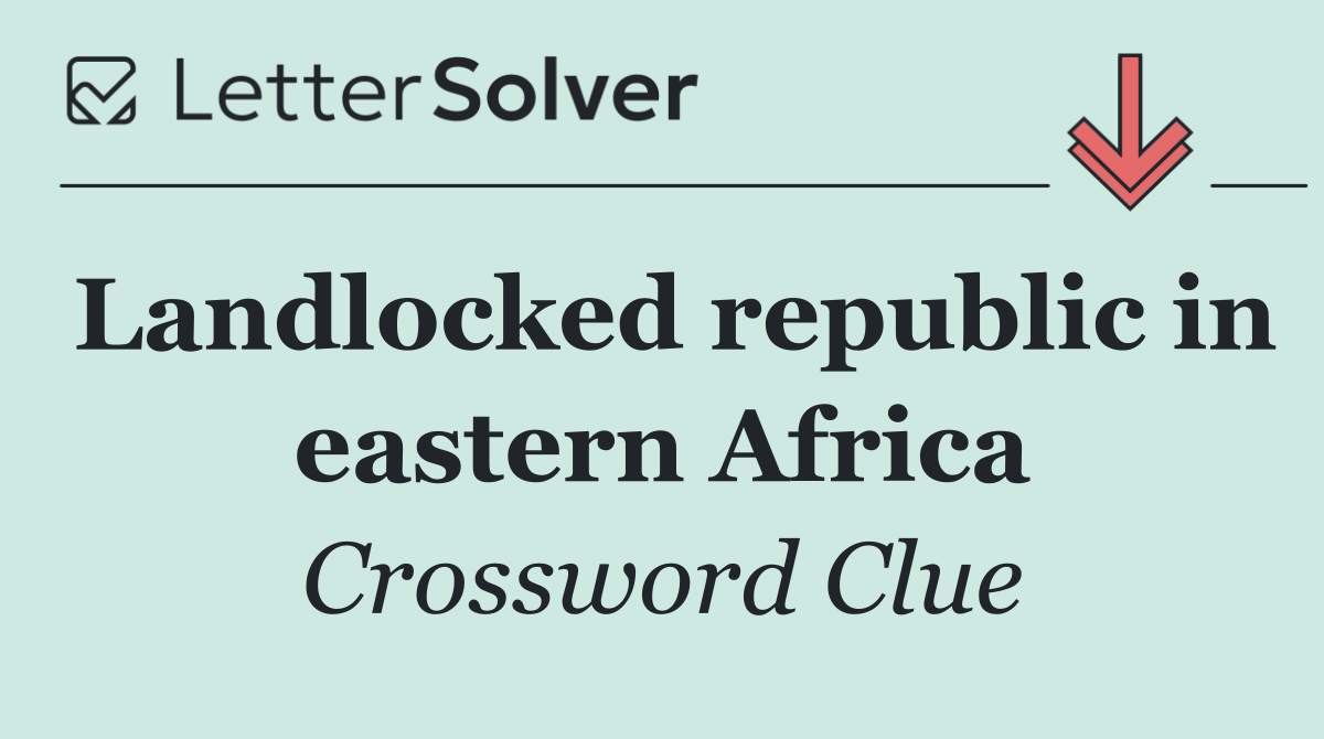 Landlocked republic in eastern Africa