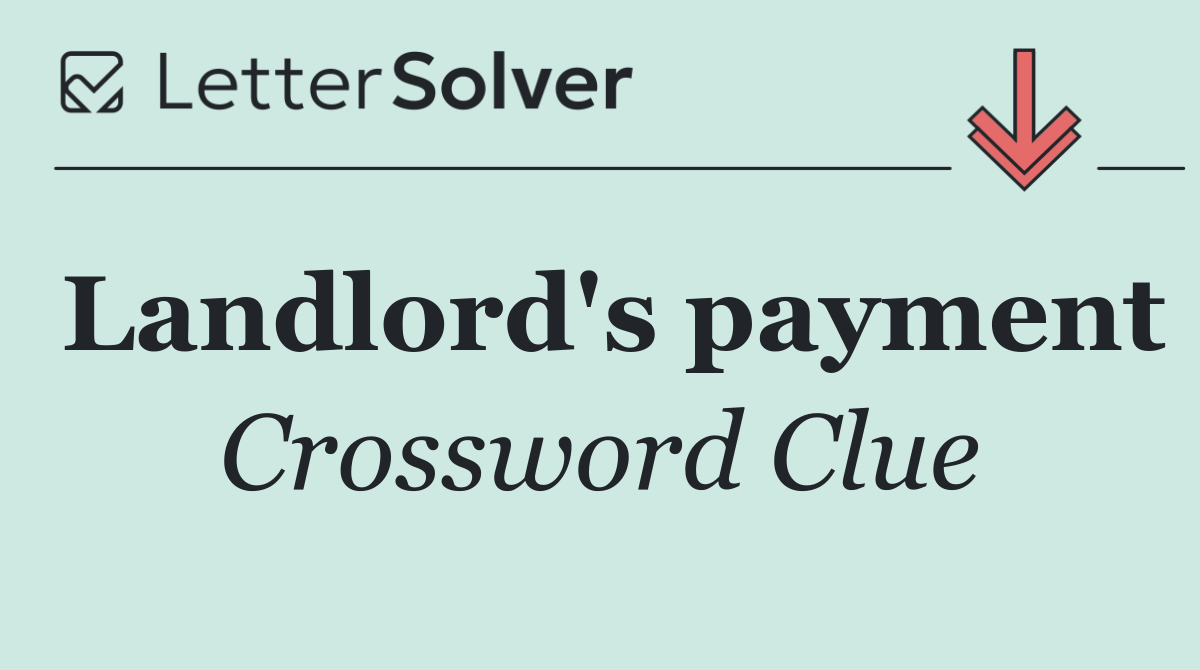 Landlord's payment