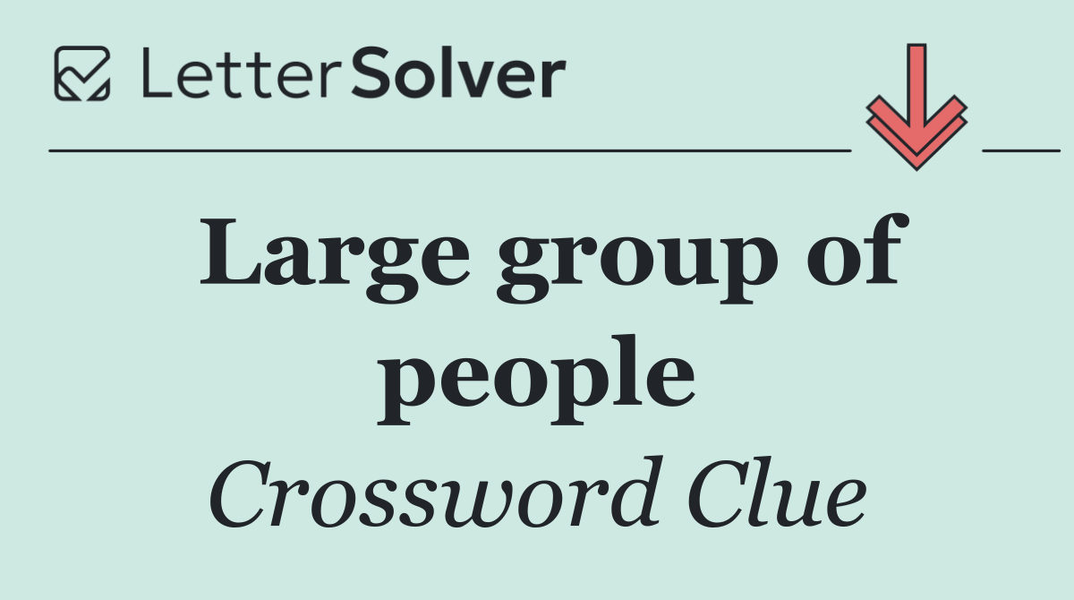 Large group of people