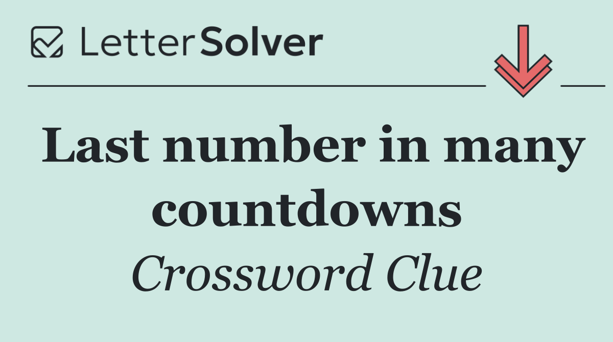 Last number in many countdowns