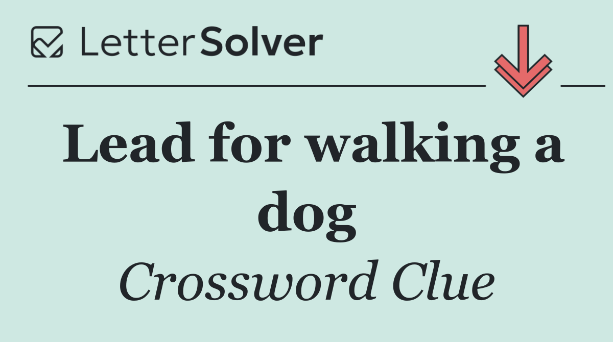 Lead for walking a dog
