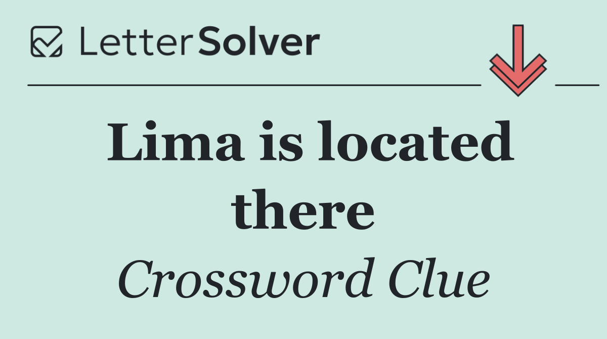 Lima is located there