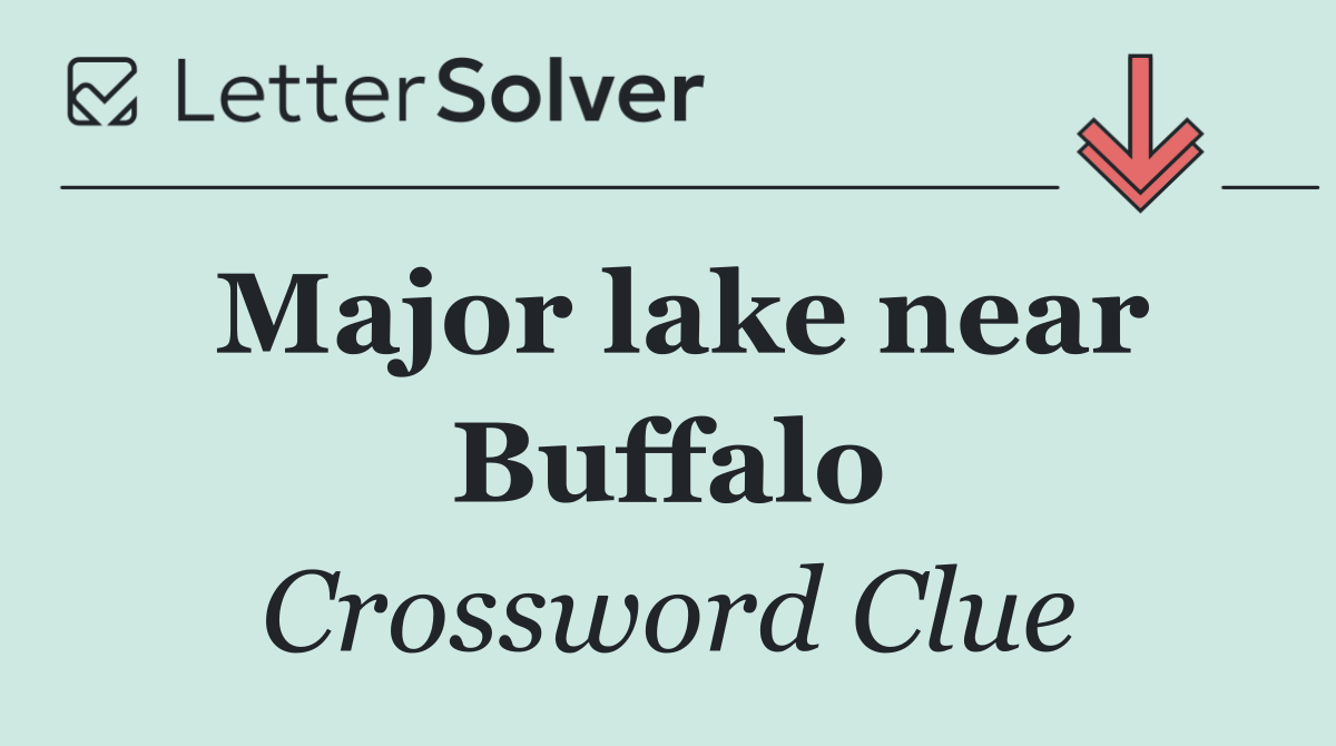 Major lake near Buffalo