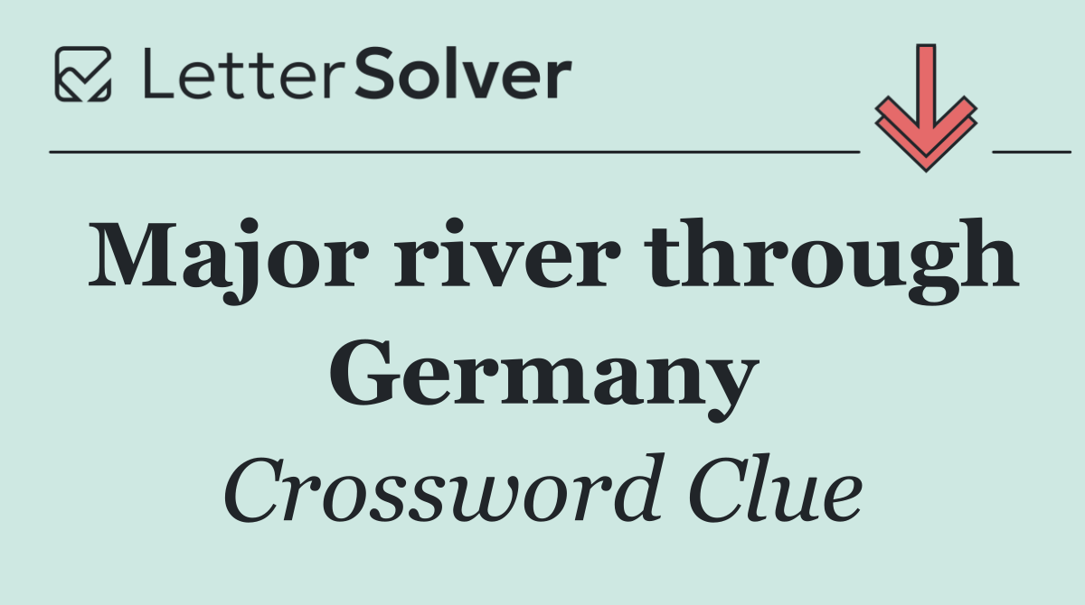 Major river through Germany