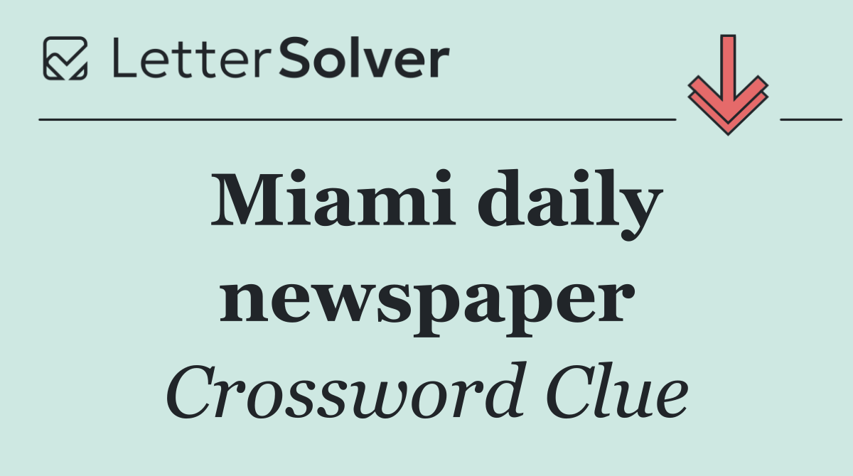 Miami daily newspaper