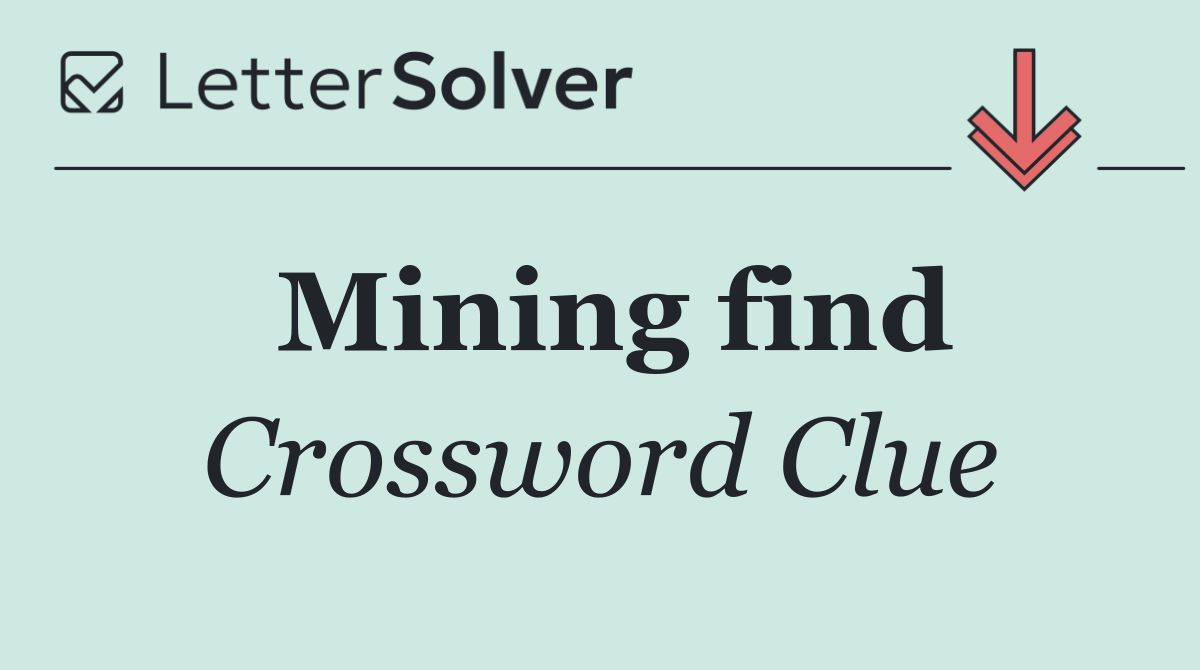 Mining find