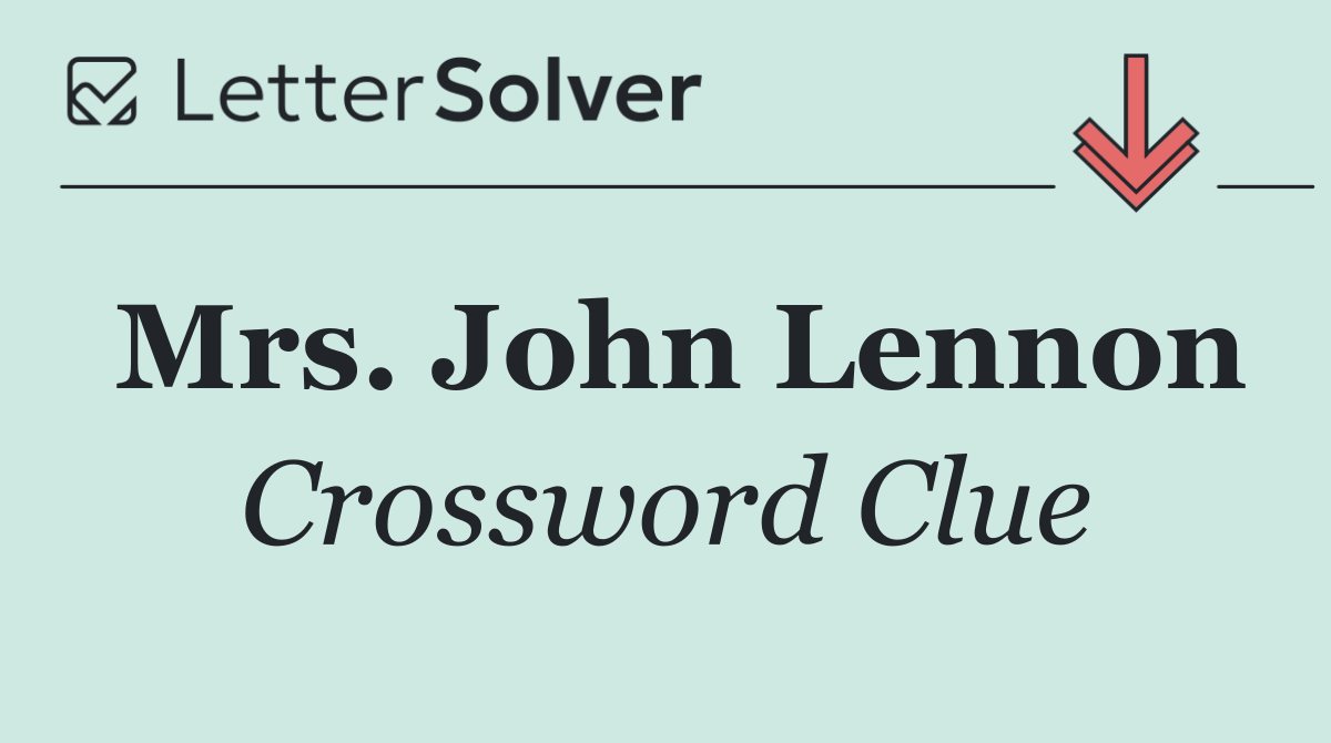 Mrs. John Lennon